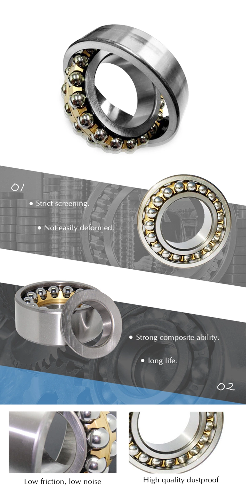 NSK NTN IKO Koyo NACHI Bdl Self Aligning Ball Bearings 2217K+H317 for Mines, Petroleum, Paper, Cement, Sugar and Other Industries and General Machinery.