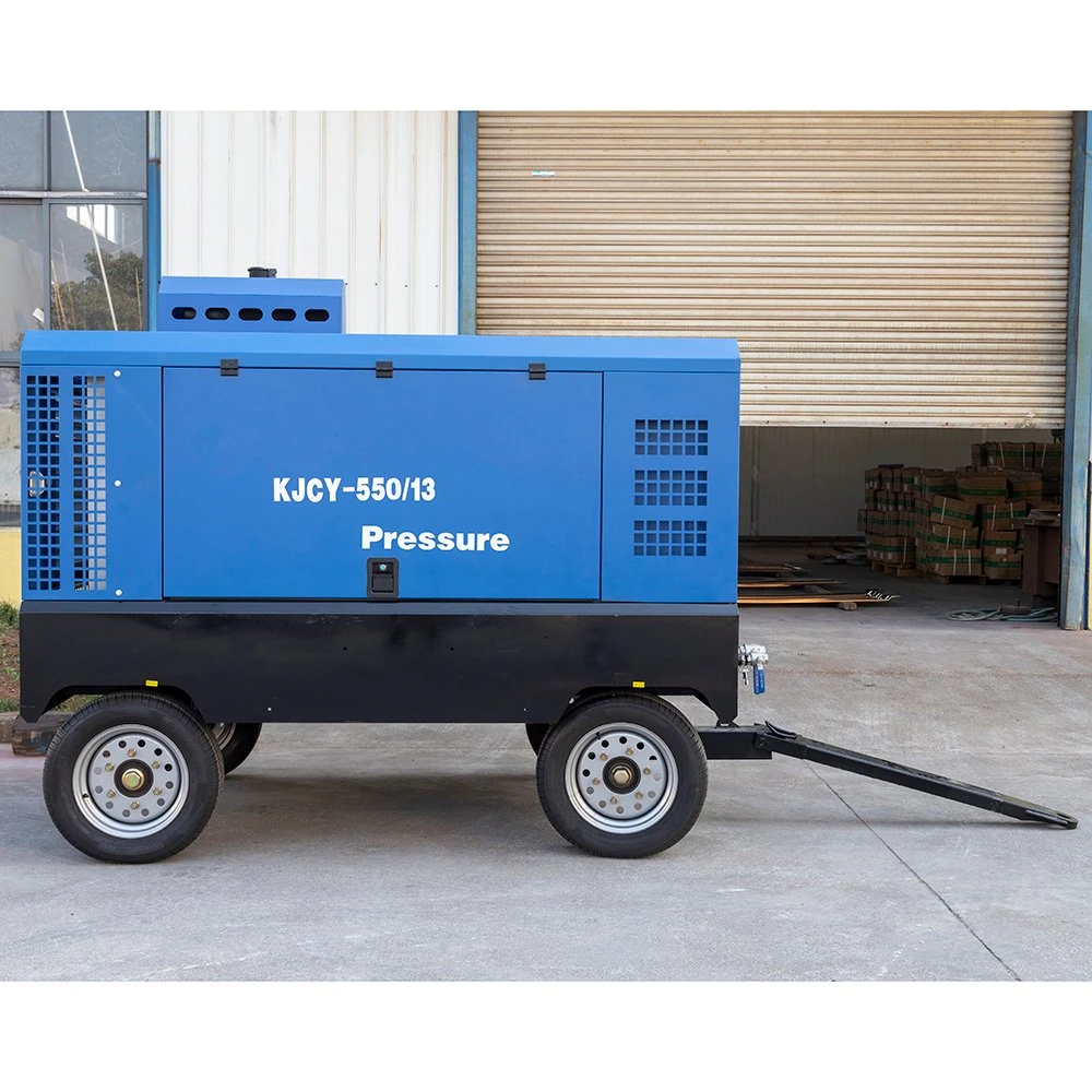 Hot Type Twin-Screw Screw Compressors Mining 13bar Industrial Movable Portable Air Compressor