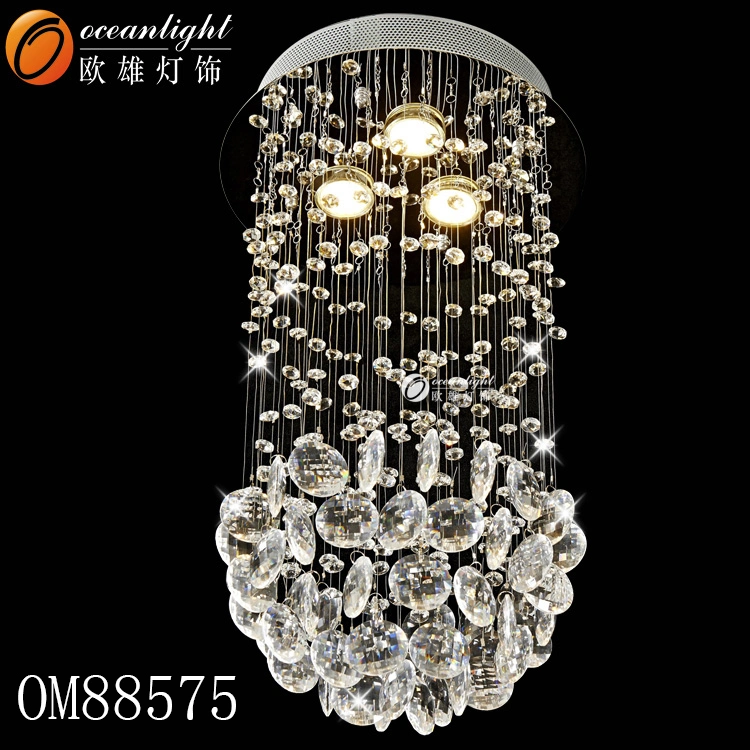 Long lustre de cristal luz de iluminação de decoração na China Om88583-800