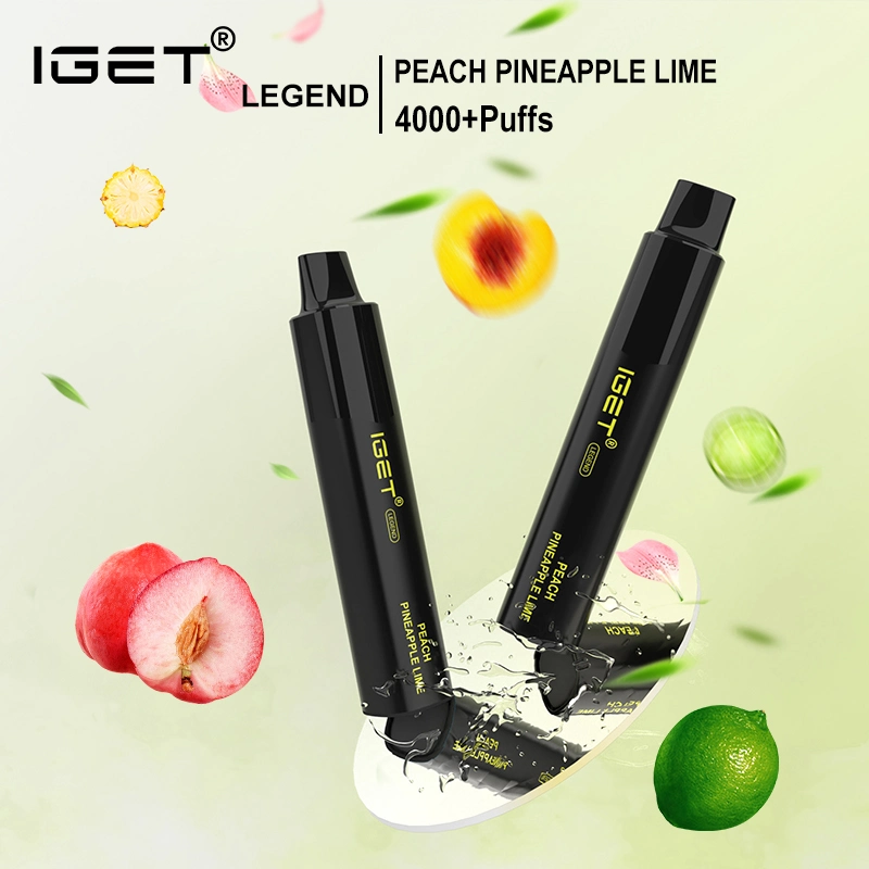 12mL capacidad de la leyenda de la Iget 4000 Puffs vape VAPE desechable con 1350mAh batería