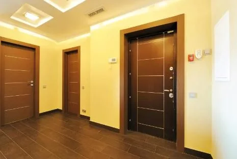 Popular Sale Modern Waterproof Wooden Plastic Panel WPC Door Design