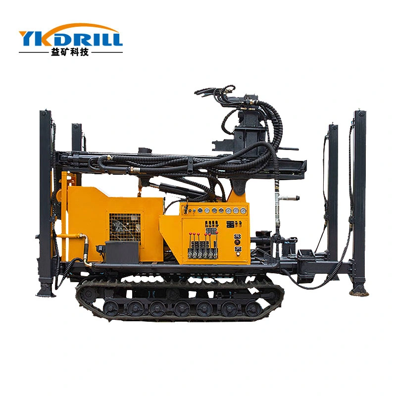 High quality/High cost performance  Crawler Soil Sample Pneumatic DTH Drill Rig Compressor Press Water Well Drilling