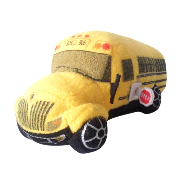 Intellectually Beneficial Baby Toy Wholesale/Supplier Custom Plush Stuffed Cartoon School Bus Toy