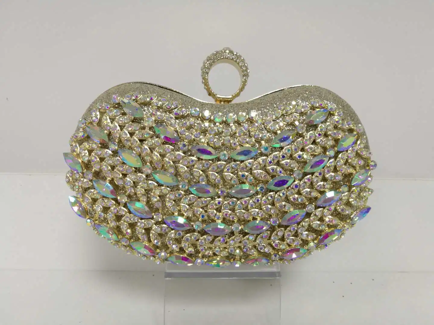 Beautiful Crystal Beaded Evening Clutch Bag (FE1009)