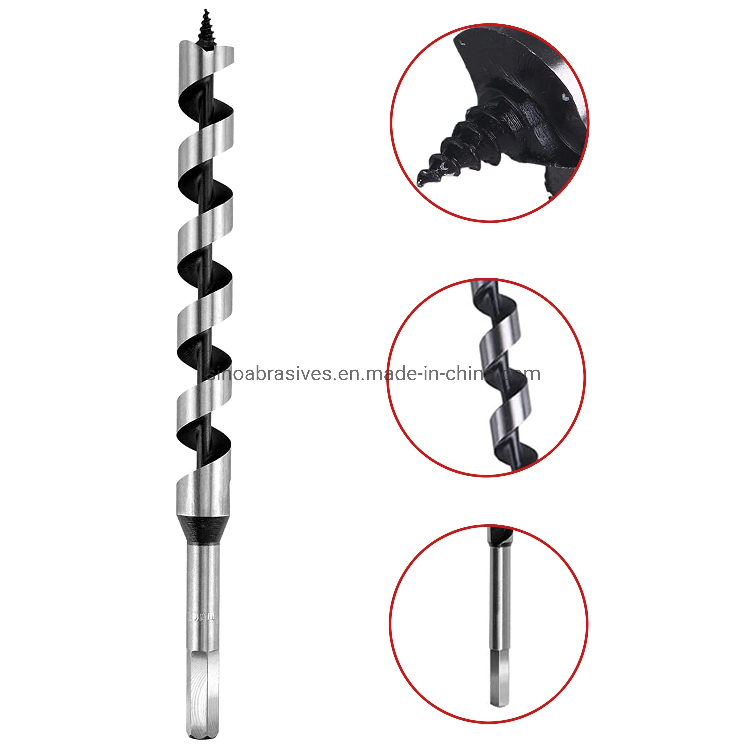 New Products Hex Shank Spiral Thread Wood Auger Drill Bit