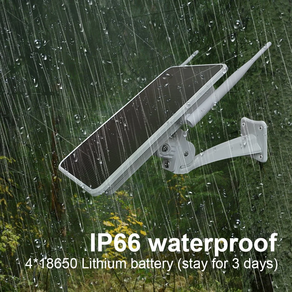 Outdoor Waterproof Multi-Band 4G SIM Card Router WiFi Solar Powered Camera Built-in 4*18650 Battery Long Standby