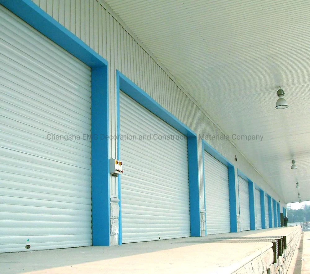 Industrial Exterior Interior Manual Sectional Sandwich Steel Rolling Fire Proof Fireproofing Metal Electric Overhead Roller Shutter Garage Aluminium Alloy Gate