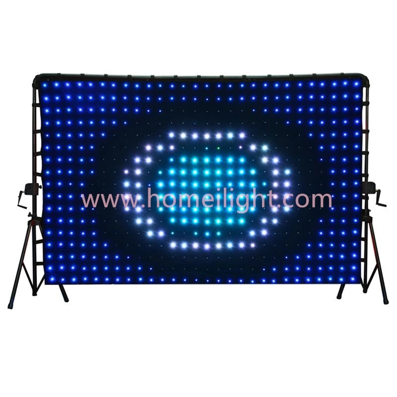 DMX512 Control RGB LED Vison Curtain RGB Full Color Backdrop for Bar Party DJ