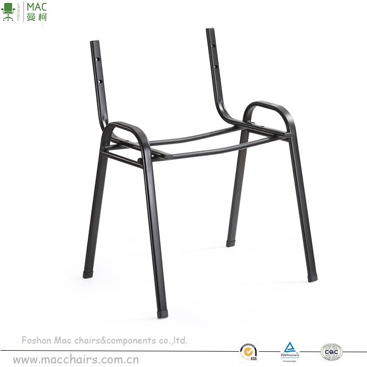 Peças para cadeira em metal ISO Frame para pernas Black Powder Chair Kits de cadeiras de estudo de componentes