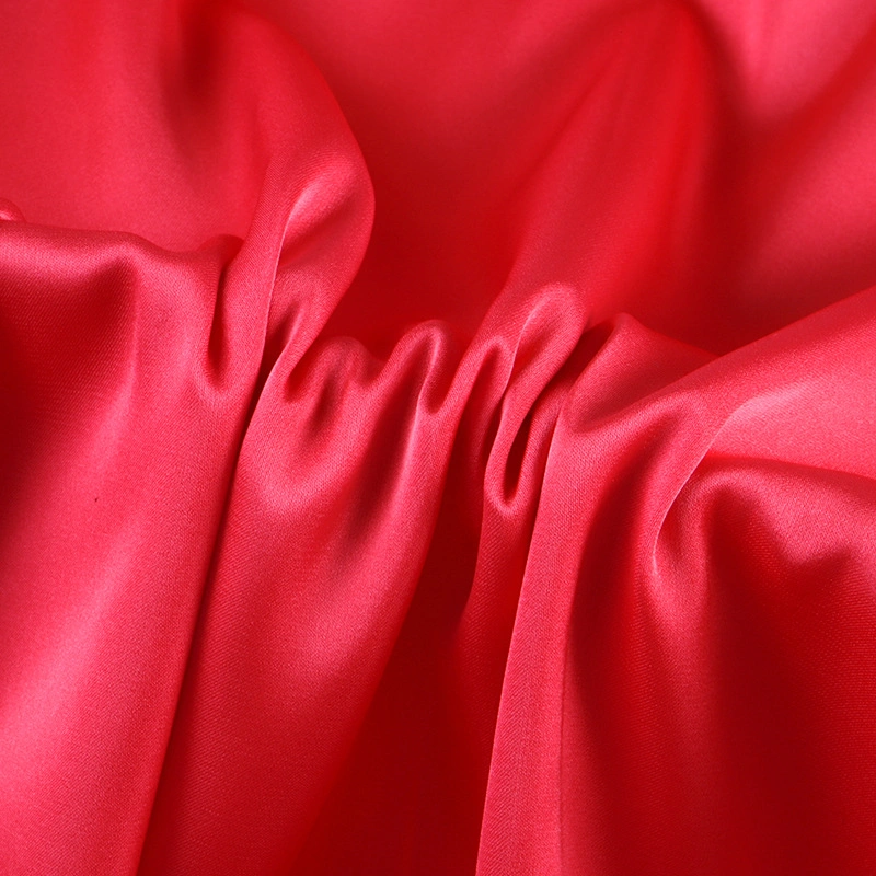 95GSM Imitation Silk Poly Spandex Fabric Smooth/Soft/Good Drape Polyester Stretch 50d Satin Chiffon Fabric for Nightwear/Dress/Pajamas/Nightgown/Underwear