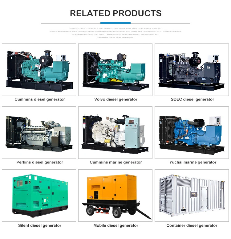 El primer Cummins de 640 Kw de potencia eléctrica de 800 kVA abierta/ Silencio/remolque/contenedor Generador Diesel