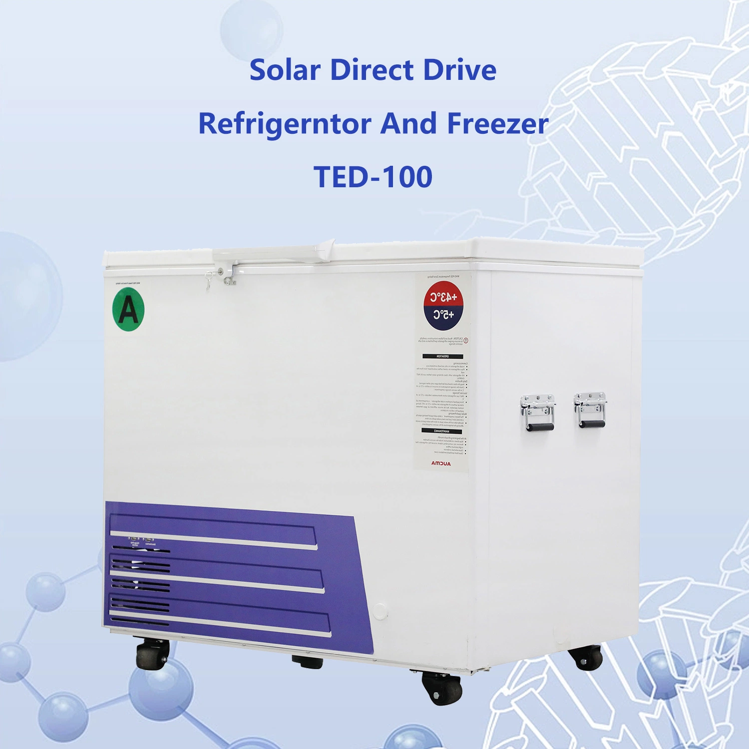 Used for Vaccine Storage 2-8 Degree Solar Vaccine Refrigerator Tcd-100