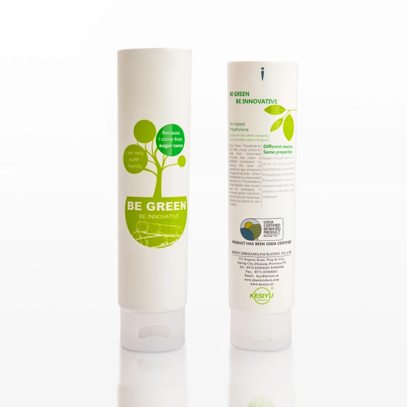 80ml 100ml 120ml 200ml Eco-Friendly Hand Cream Usage Tube Packaging and Sugarcane Material Soft Squeeze Plastic Cosmetic Cream Tube