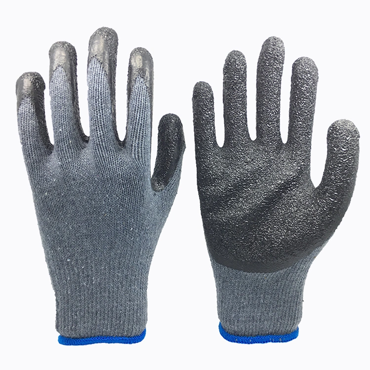 10g Cotton Liner Cheap Latex Coated Gloves for Safety Glove