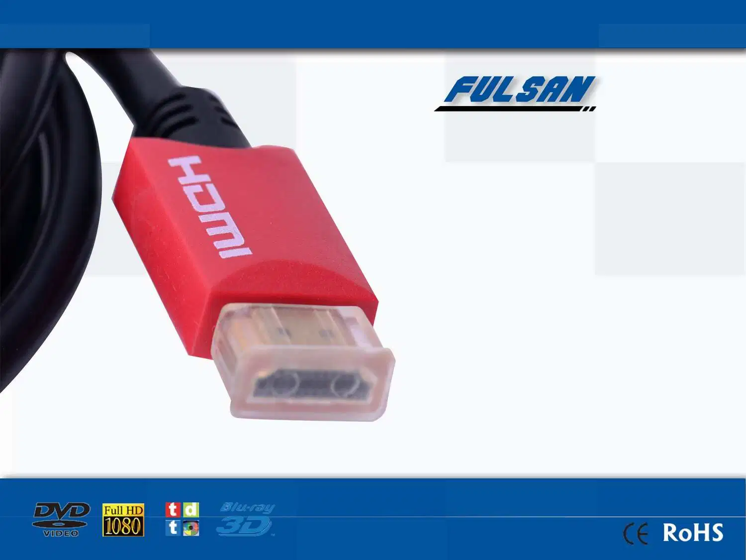 V1.4 à angle droit mâle à mâle de câble HDMI pour le commerce de gros