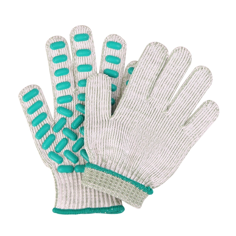 Good Quality Labour Gloves Supply White Cotton Work /Safety Gloves with Rubber Grip Dots