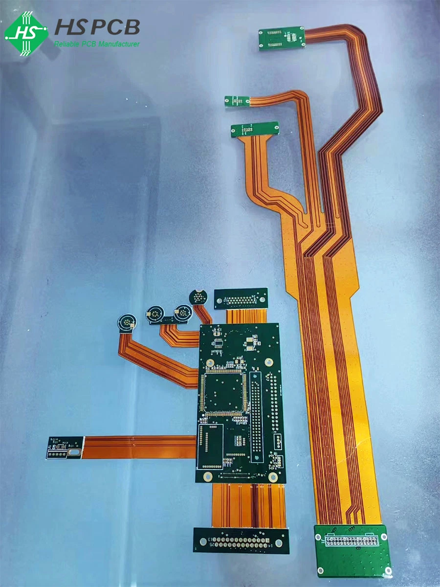 Cubreobjetos Pi Plus adhesivo Acero/refuerzo Ciego enterrado Vias rígido-Flex PCB Fabricante de la Junta