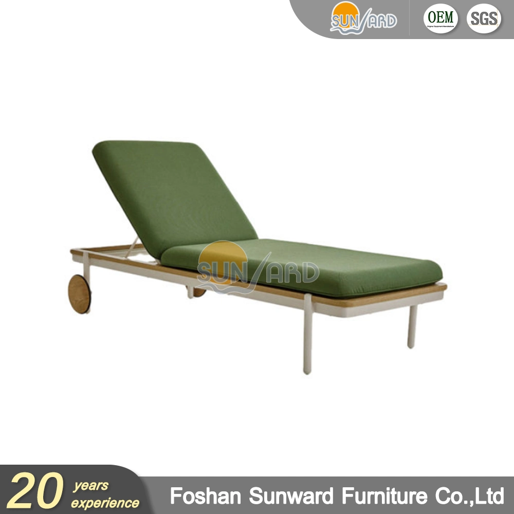 Modern Outdoor Patio Aluminum Hotel Resort Project Furniture Pool Chaise Lounge