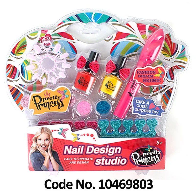 Girl Toys Pretend Play Children Nail Salon Kit Kid Beauty Set Toys