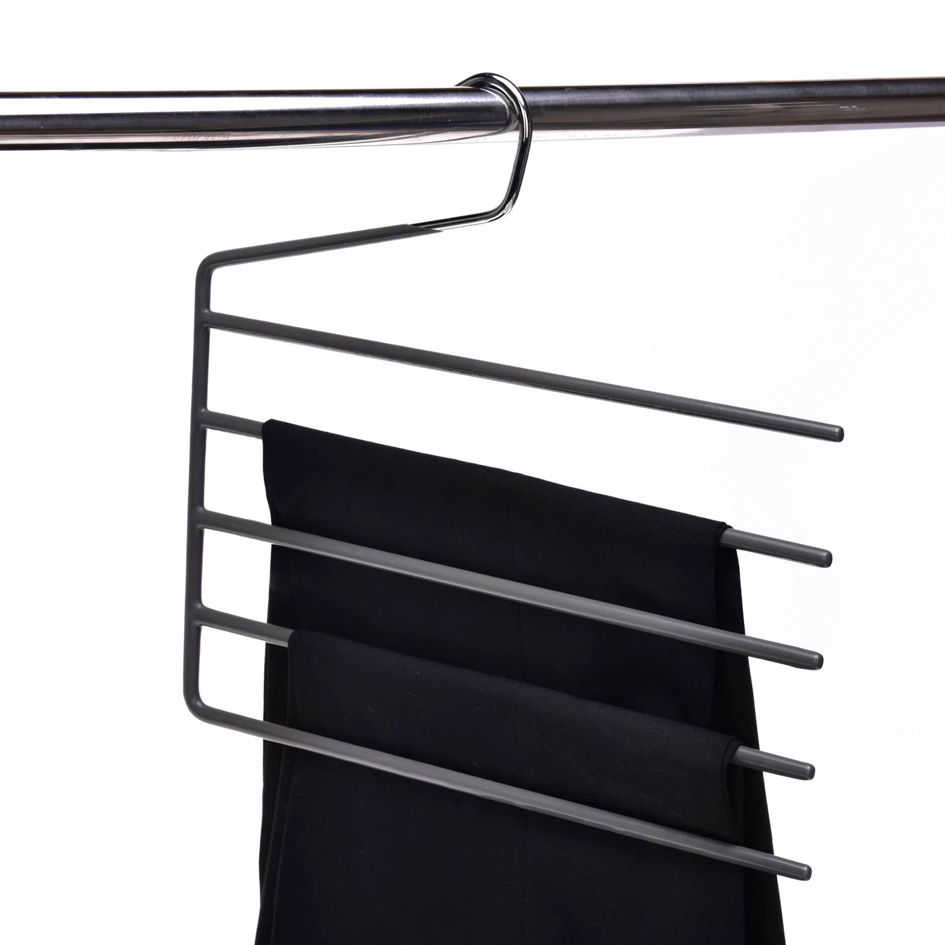 Multifunctional Steel Pants Trousers Hangers for Cloths Metal Wire Clothes Hanger Wholesale/Supplier
