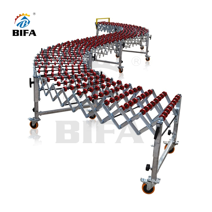 Bifa Customized Packing Line Automated Powered Roller Pallet Conveyor