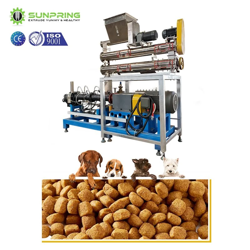 A máquina de fazer alimentação de cães de alta produtividade e a extrusora de alimentos para animais de estimação Para venda de equipamento de fabrico a seco com longa duração vida de serviço