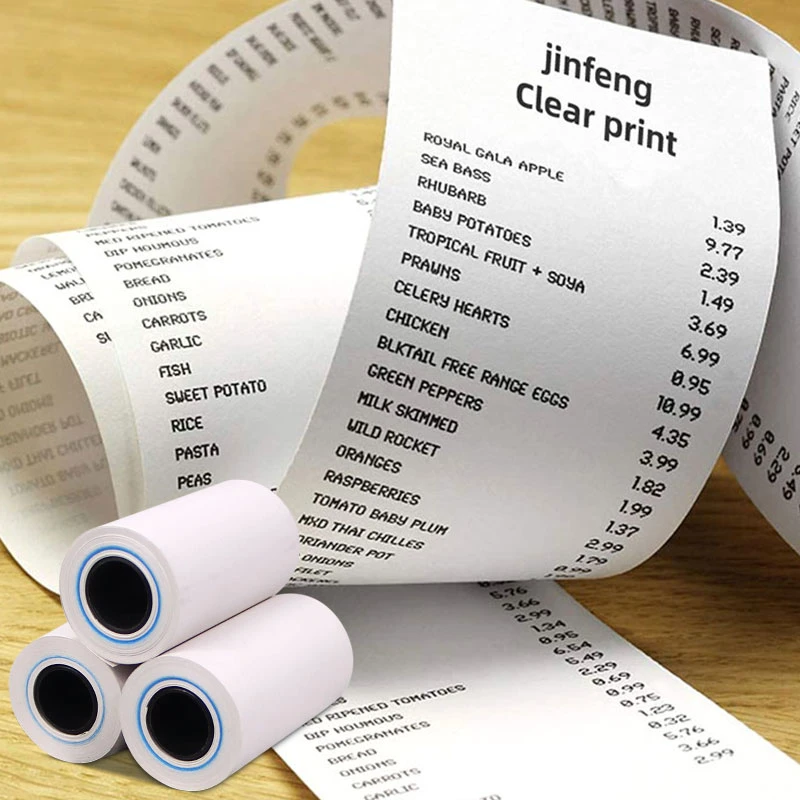 Thermic Paper 80X80 Thermal Rolls Till Kenya Thermal Printer Cash Register Paper 3 1/8 Thermal Paper, 100% Wood Pulp White or Colored