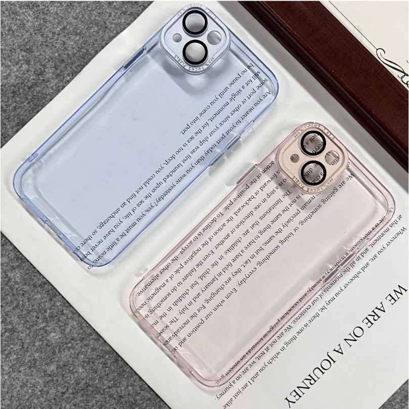 Amazon Hot Translucent Clear Mobile Phone cover PC كامل الغطاء واقي عدسة الكاميرا علبة الهاتف المحمول للهاتف 14 الحد الأقصى الاحترافي