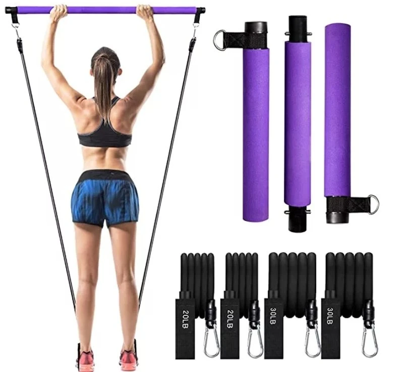 Bande de résistance avec la méthode Pilates Stick Bar, stick Pilates Bar Portable