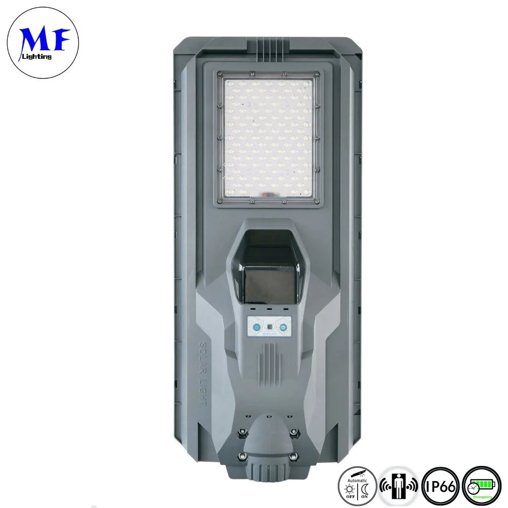 Precio de fábrica Waterproof IP66 All in One LED solar integrado Sensor de movimiento de luz de calle Cámara exterior COB Lawn Garden Wall Luz de carretera Luz de inundación Solar