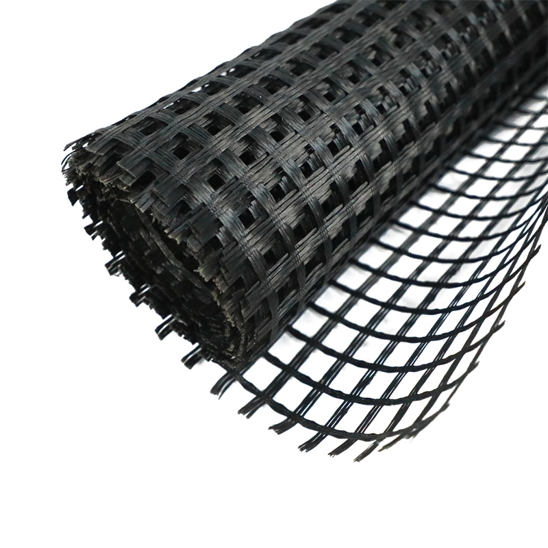 Preisgünstige Fiberglass Geogrid PP biaxial Geogrid Kunststoff Net Geogrid Für den Straßenbau