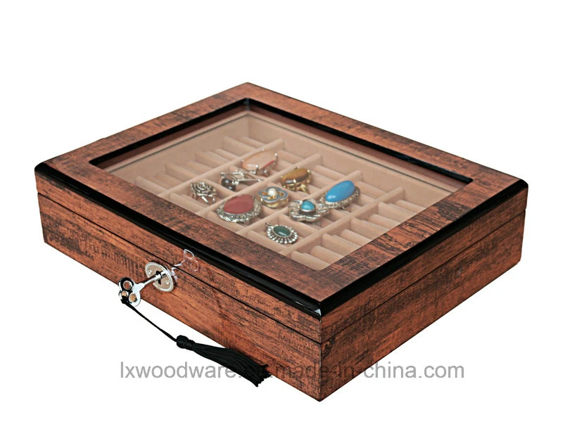 High Gloss Finish Wooden Ring Display/Collection Packing Gift Box