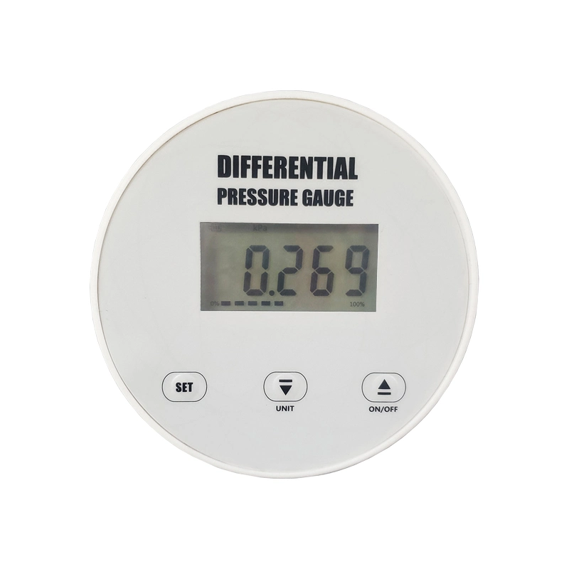 LCD Display Digital Differential Pressure Gauge with Alarm