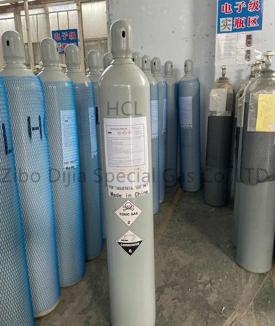 880L DOT Cylinder Filling 500kg HCl Gas Hydrogen Chloride