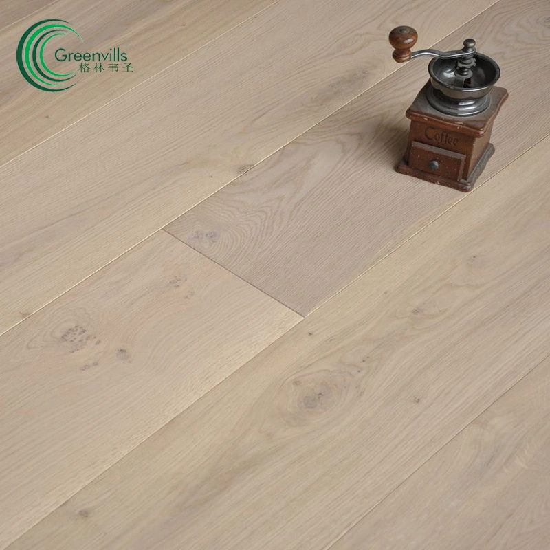 Color gris de polvo ha diseñado el suelo de madera parquet de madera haga clic en el suelo de madera flotante de las articulaciones