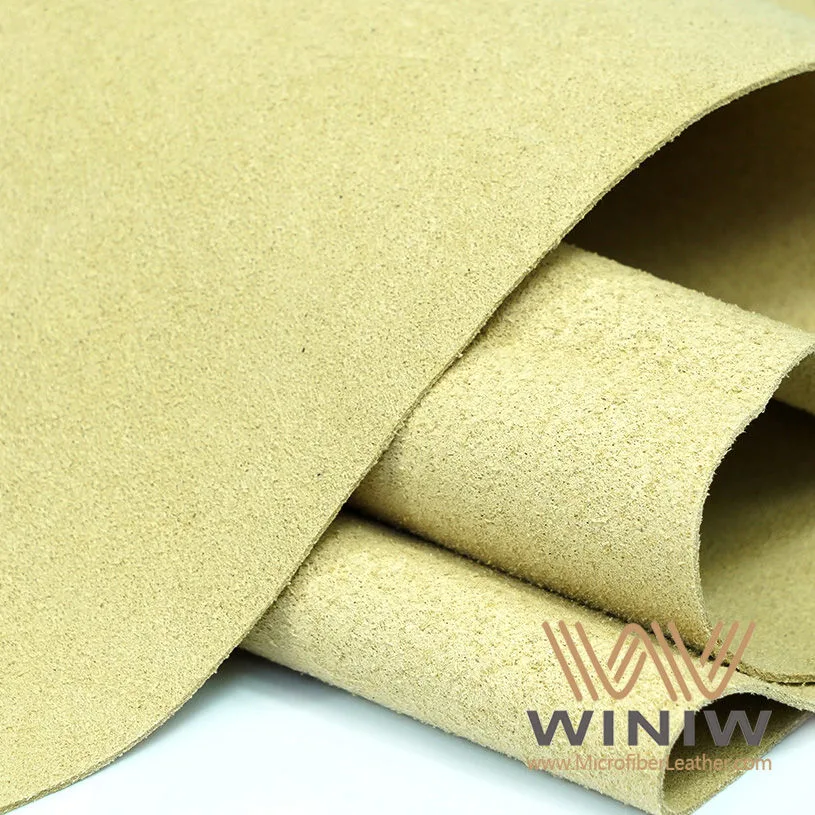 Material de tela de vinilo de poliuretano suave cuero de microfibra para guantes