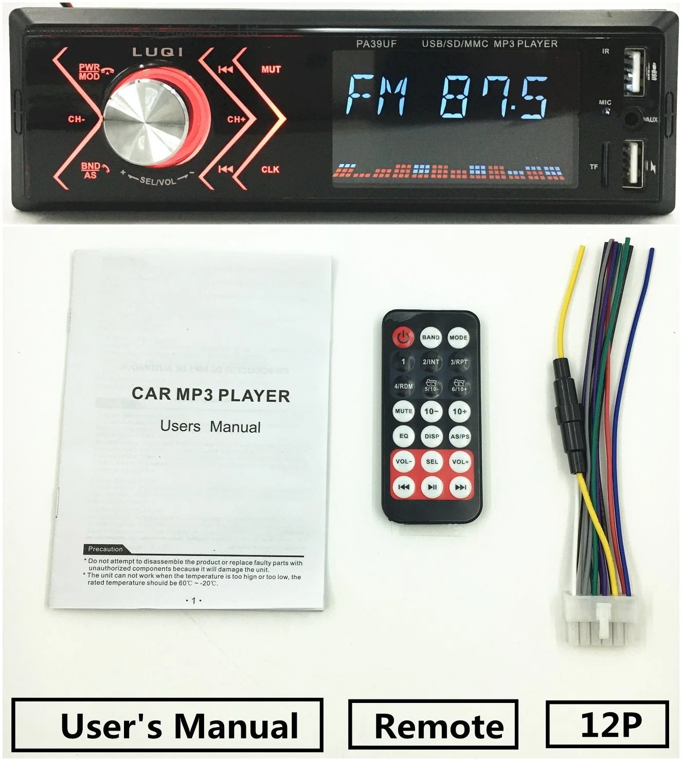 Двойной USB Bluetooth MP3, FM-передатчик Car Audio Player