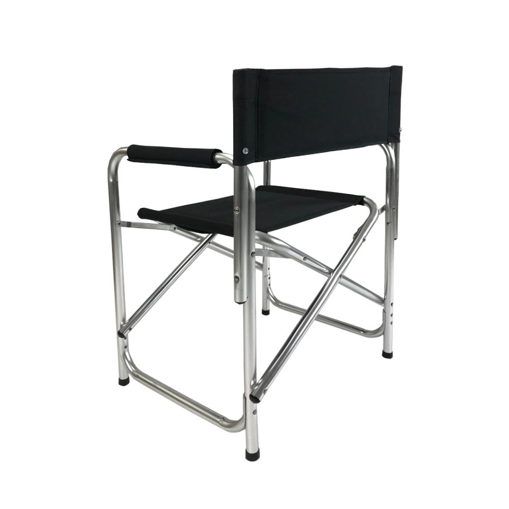 Plegable personalizado aluminio plegable Director silla asiento acolchado con Mesa lateral y bolsillos laterales