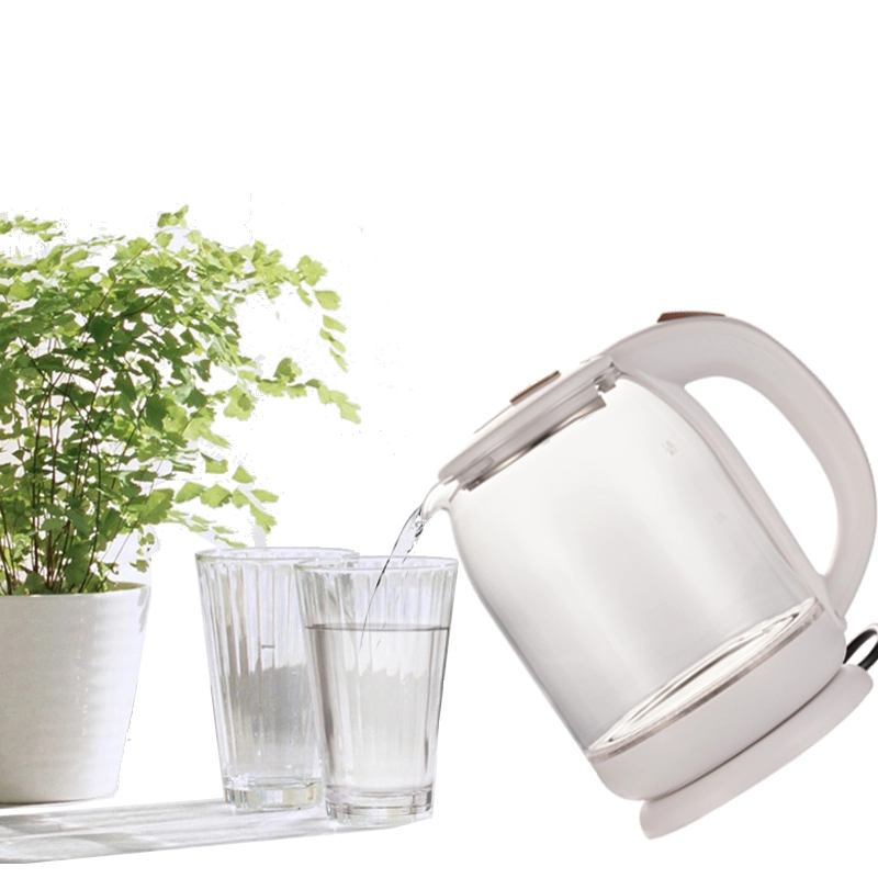 1.8L té café, té de la máquina Calentador de Agua de cristal eléctrico cocinar Hervidor de agua