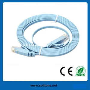 Flat cable CAT6 parche disponible en varias longitudes y colores