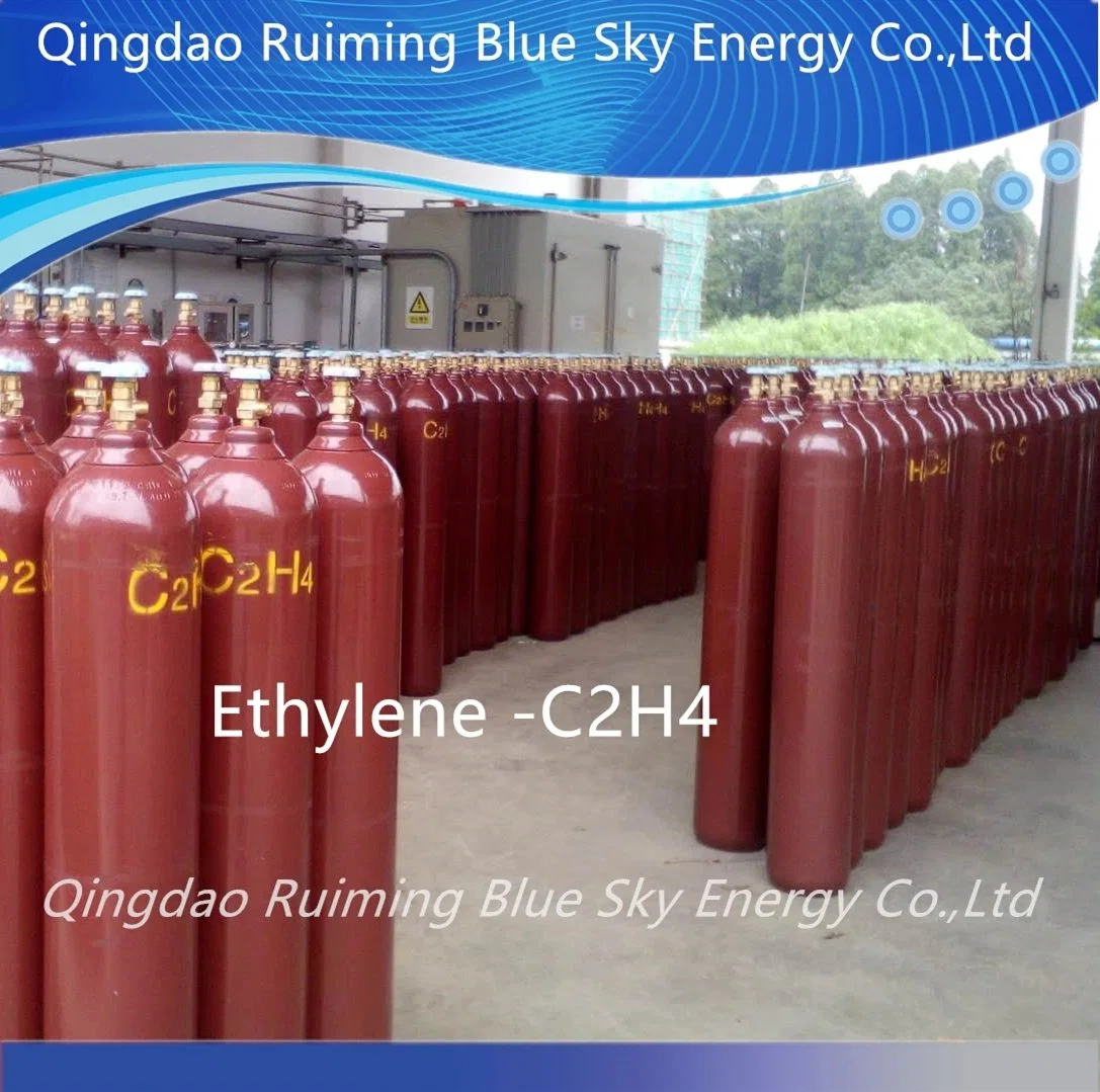 High Purity 99.95% Ethylene Gas C2h4 Ethene Acetene Athylen for Food Industry Factory Supply