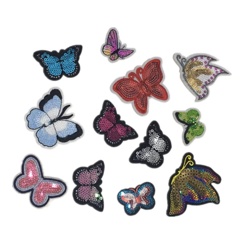 New Style Customized Embroidered Sequin Patches for Clothing