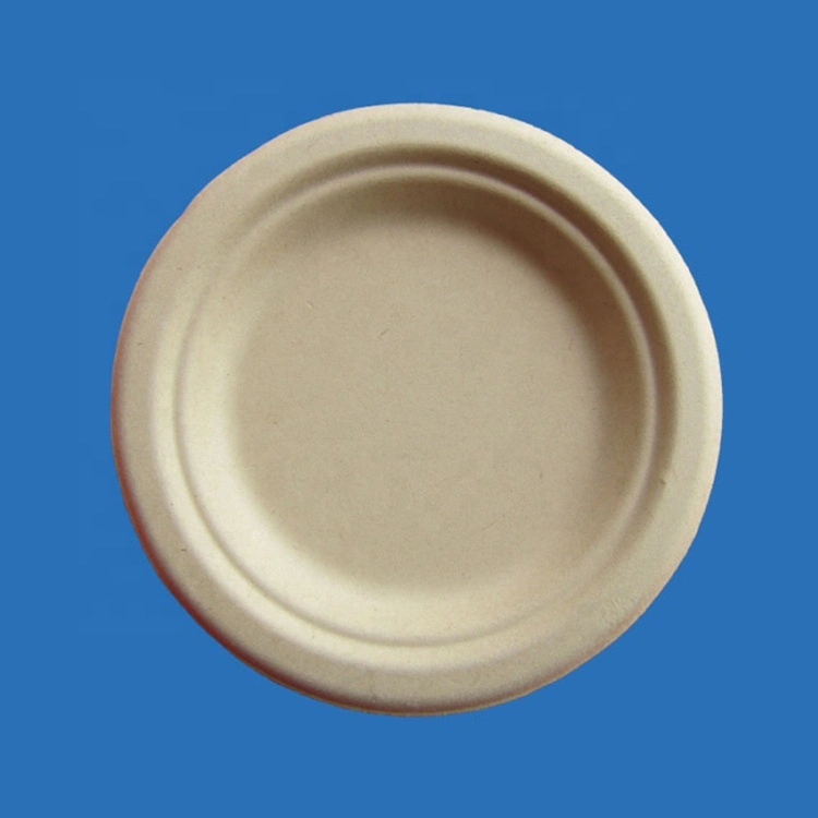 Biodegradable 9 Inch Sugarcane Bagasse Pulp Plate