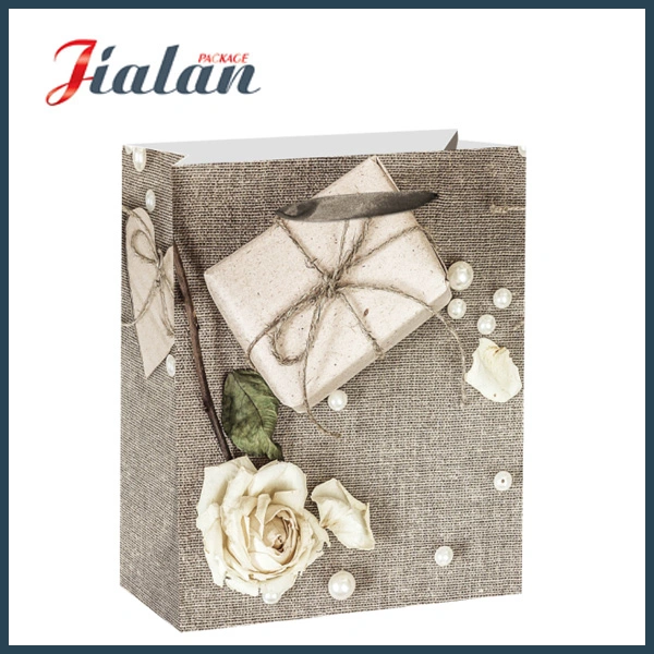 Fsc Wood Design Everyday Flower Packing Gift Paper Bags