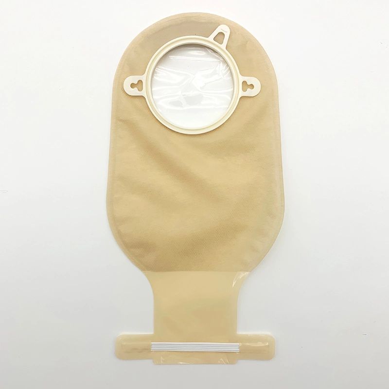 Customizable Two-Piece Open for Hydrocolloid Barrier with Tape Border Colostomy Bag