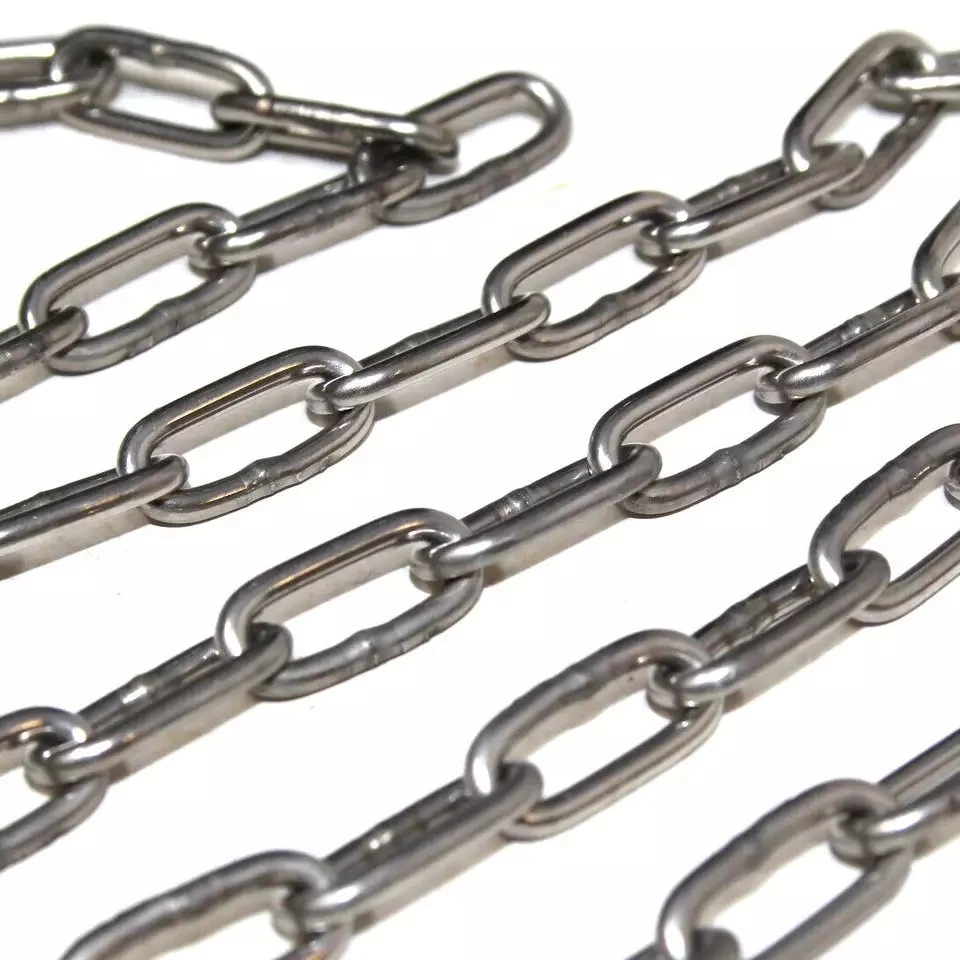 Kingslings SUS304/316 DIN763 Stainless Steel Long Link Chain