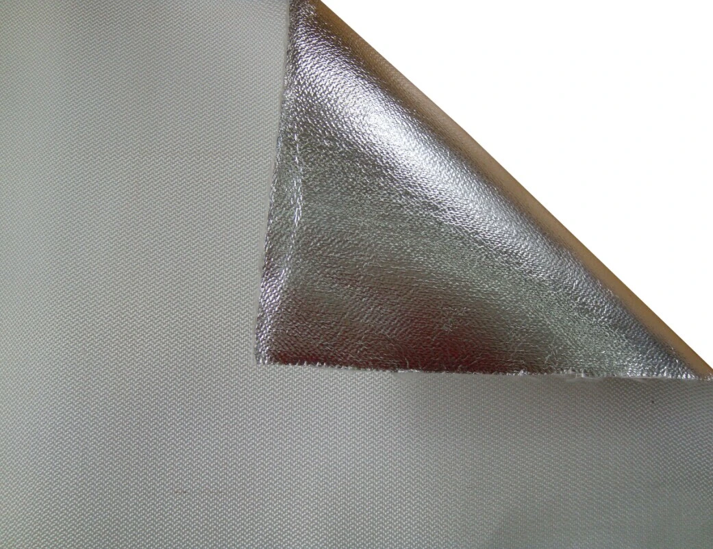 Offered High Temperature Resistant Aluminum Foil Coated Fiberglass Cloth/Fabric