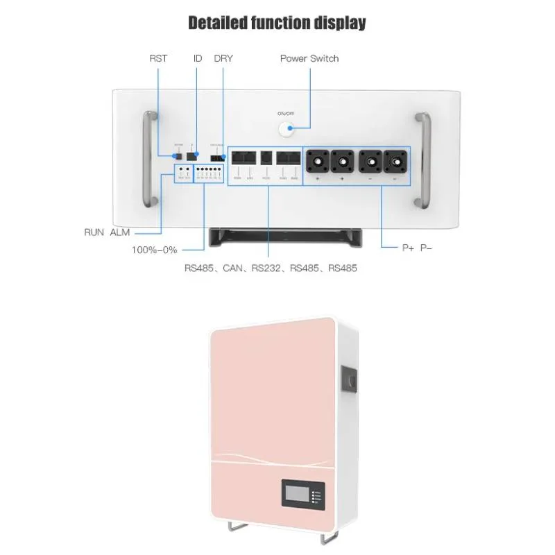 Solar Power Backup Wall-Mounted Lithium Iron Battery Pack for Home