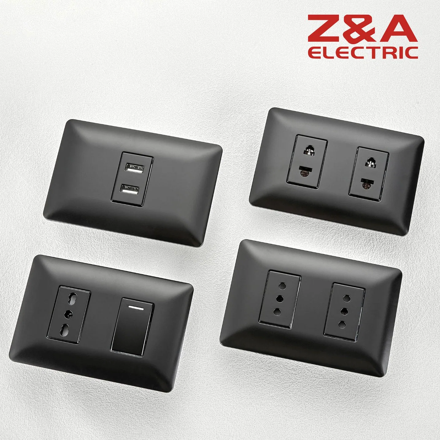 Am Series CCC/ CE Approved PC Material Factory Supply Electrical Us Light Wall Switch and Socket