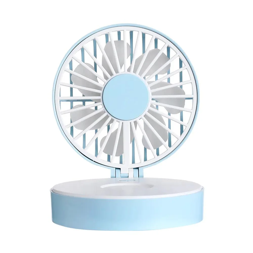 Rechargeable Fan with Mirror Factory Hot Beauty Personal Small Mirror Lash Fan